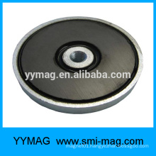 Ceramic Ferrite threaded hole Pot Magnet for gps tracker